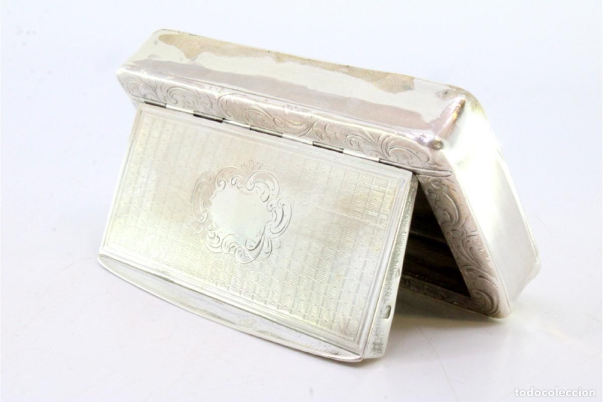 Antig&uuml;edades: Caja de rap&eacute;, en plata - Foto 4
