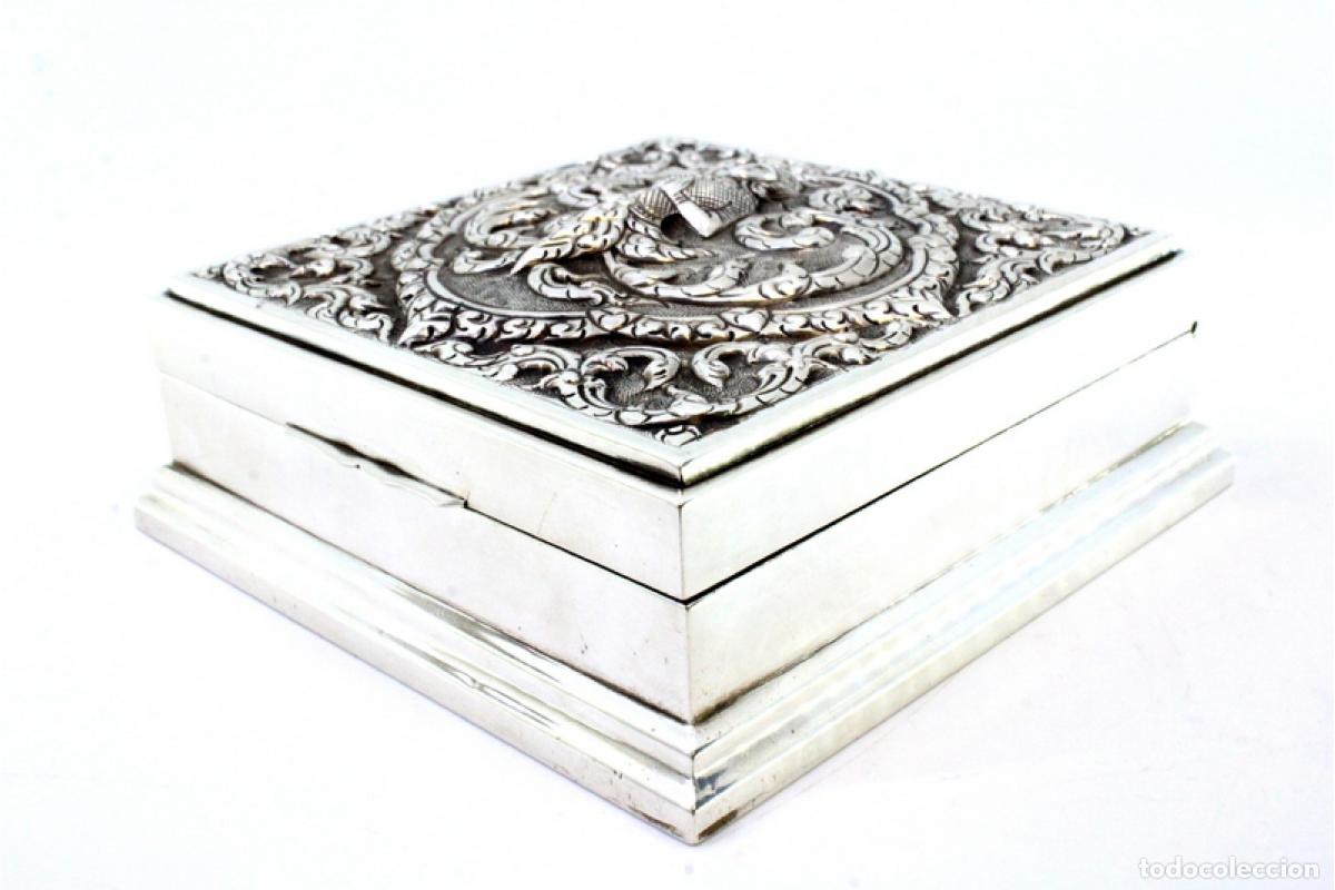 Antig&uuml;edades: Caja de tabaco, plata - Foto 3