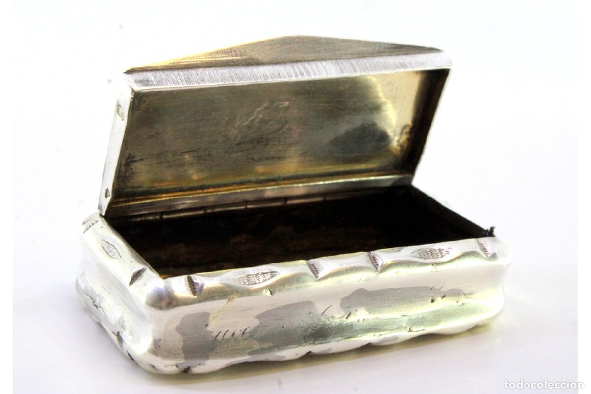 Antig&uuml;edades: Caja de rap&eacute;, en plata - Foto 6
