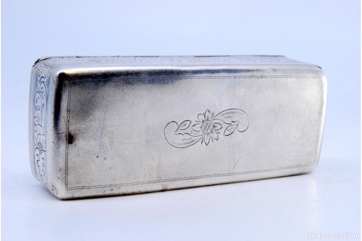 Antig&uuml;edades: Caja de rap&eacute;, en plata - Foto 5