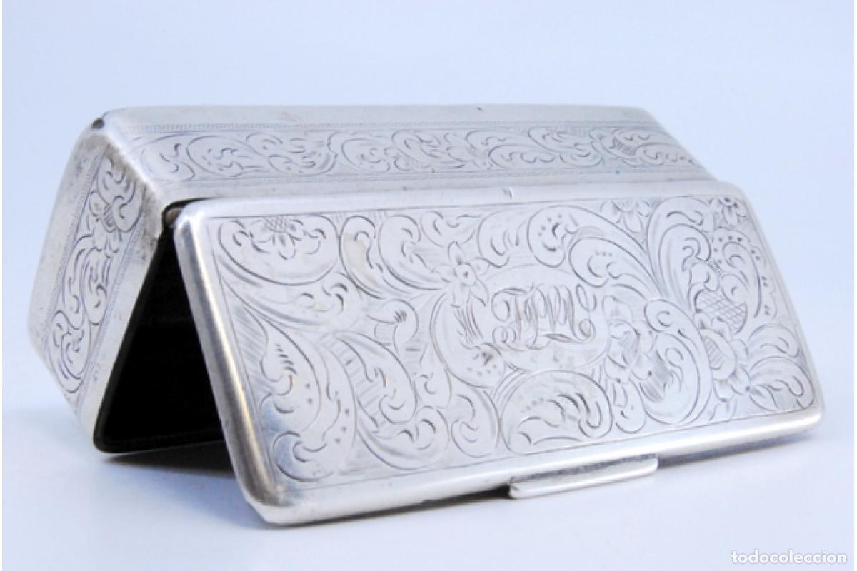 Antig&uuml;edades: Caja de rap&eacute;, en plata - Foto 7