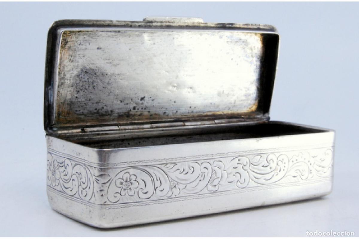 Antig&uuml;edades: Caja de rap&eacute;, en plata - Foto 8