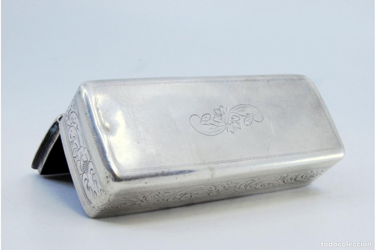 Antig&uuml;edades: Caja de rap&eacute;, en plata - Foto 9