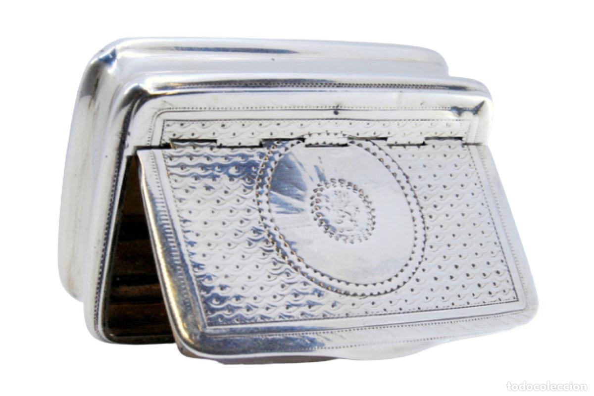 Oggetti Antichi: Caja de rap&eacute;, en plata