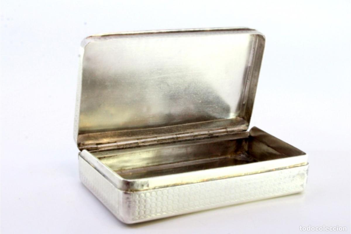 Antig&uuml;edades: Caja de rap&eacute;, en plata - Foto 2