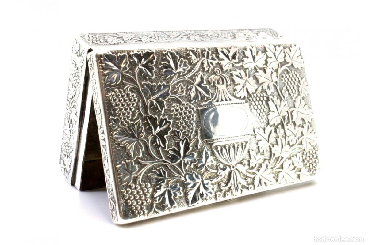 Antig&uuml;edades: Caja de rap&eacute;, en plata - Foto 7