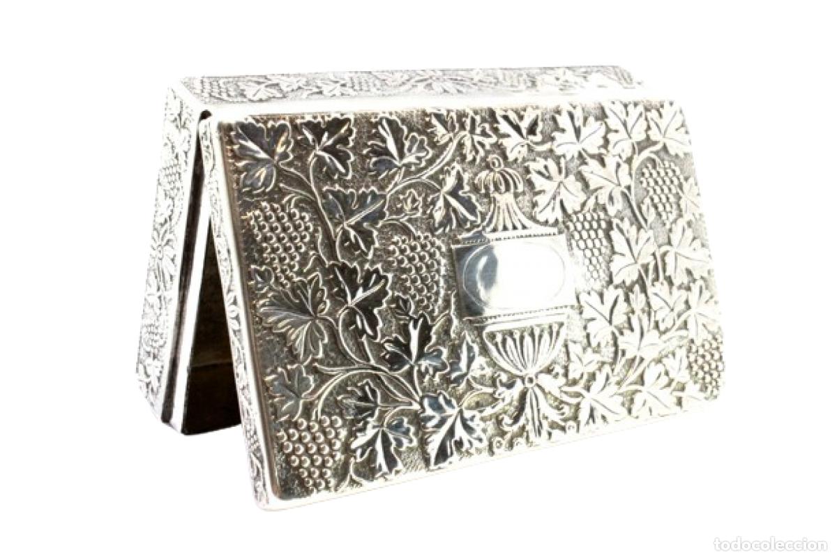 Antig&uuml;edades: Caja de rap&eacute;, en plata - Foto 1