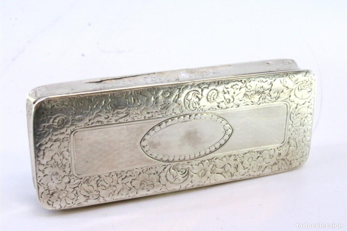 Antig&uuml;edades: Caja de rap&eacute;, en plata - Foto 3
