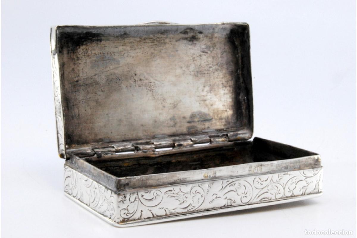 Antig&uuml;edades: Caja de rap&eacute;, en plata - Foto 6