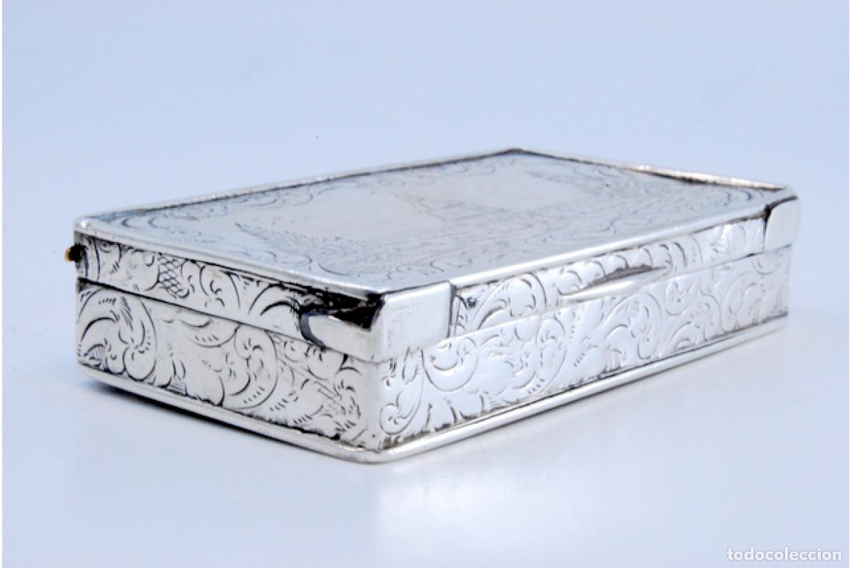Antig&uuml;edades: Caja de rap&eacute;, en plata - Foto 8