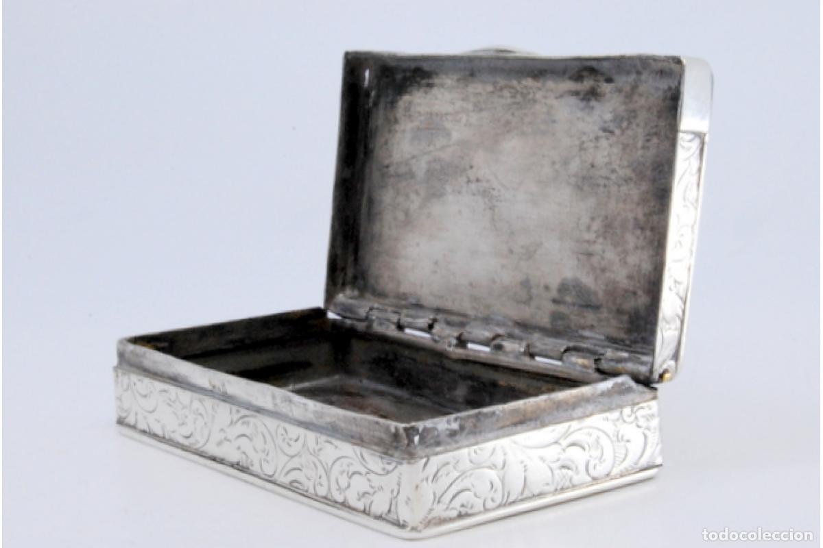 Antig&uuml;edades: Caja de rap&eacute;, en plata - Foto 9
