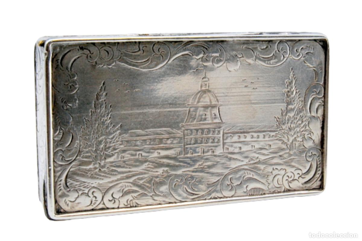 Antig&uuml;edades: Caja de rap&eacute;, en plata - Foto 1