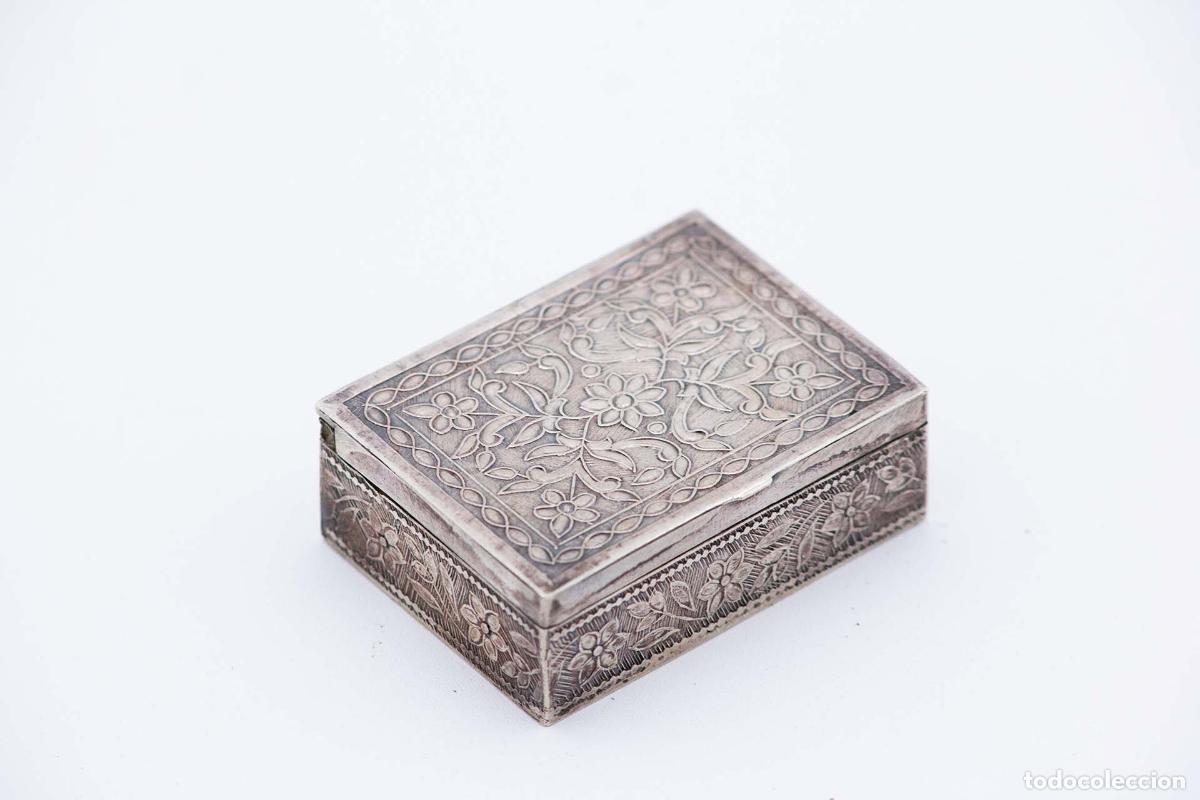 Antig&uuml;edades: Caja de rap&eacute;, en plata - Foto 4