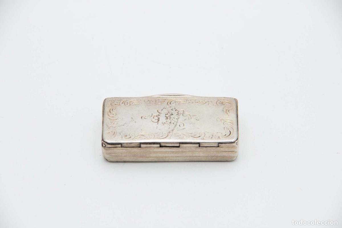 Antig&uuml;edades: Caja de rap&eacute;, en plata - Foto 2