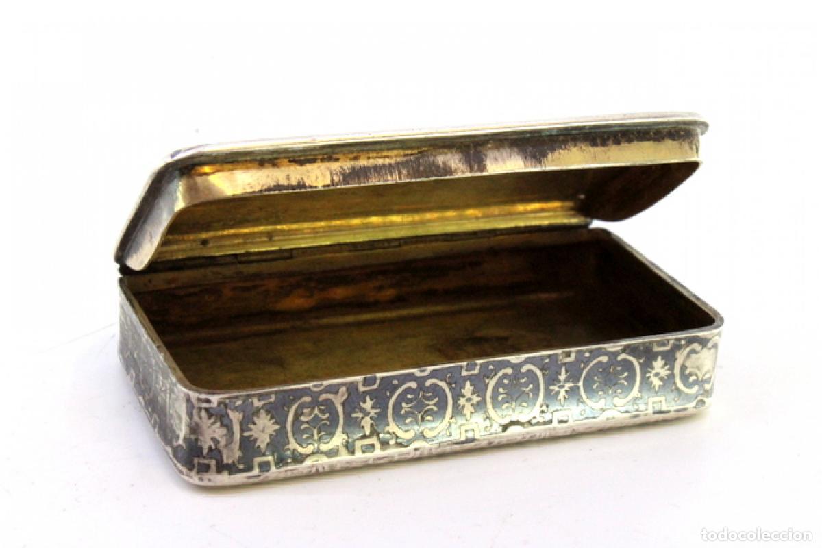Antig&uuml;edades: Caja de rap&eacute;, en plata - Foto 3