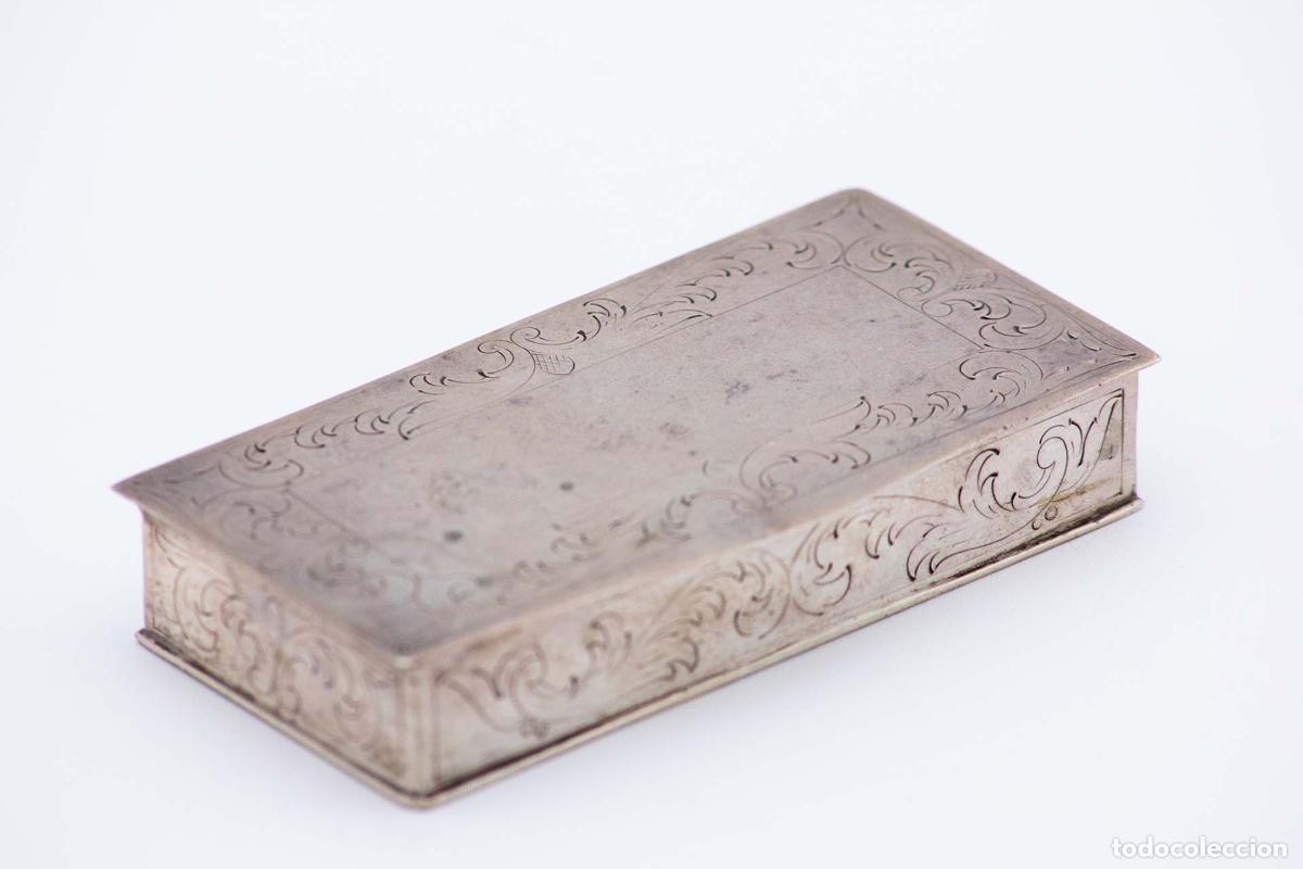 Antig&uuml;edades: Caja de rap&eacute;, en plata - Foto 2