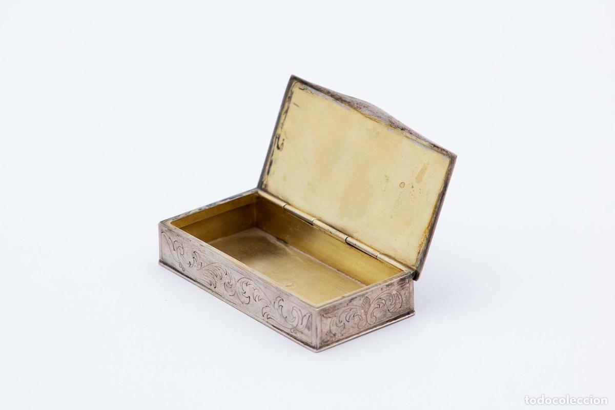 Antig&uuml;edades: Caja de rap&eacute;, en plata - Foto 3