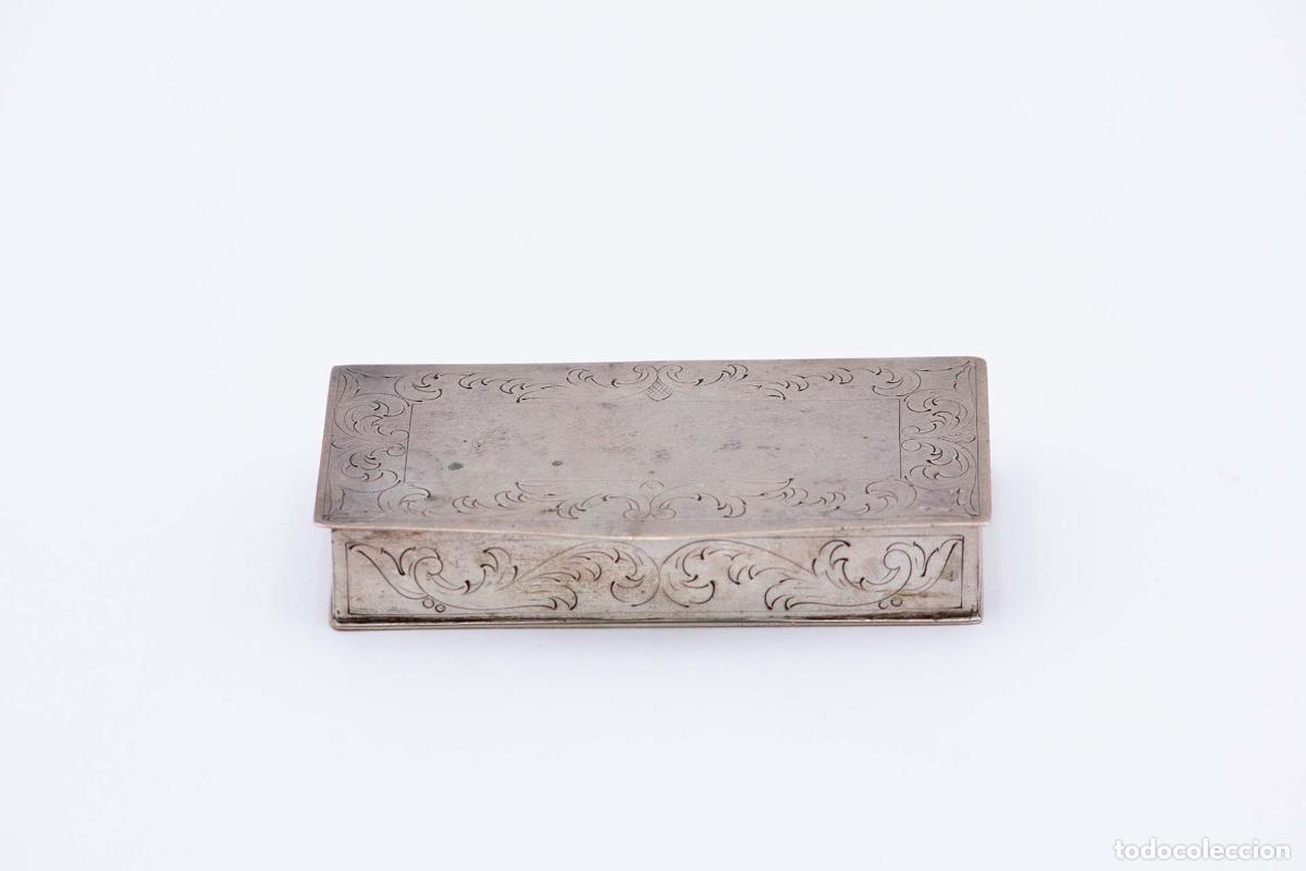 Antig&uuml;edades: Caja de rap&eacute;, en plata - Foto 1