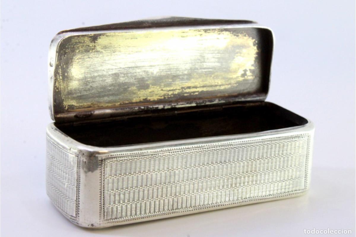 Antig&uuml;edades: Caja de rap&eacute;, en plata - Foto 5