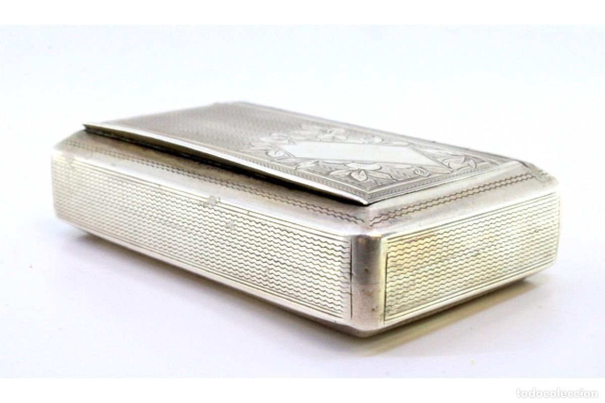 Antig&uuml;edades: Caja de rap&eacute;, en plata - Foto 5