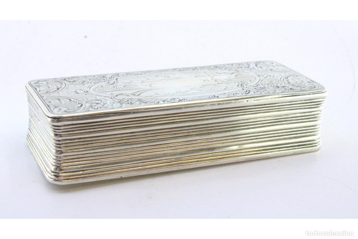 Antig&uuml;edades: Caja de rap&eacute;, en plata - Foto 3