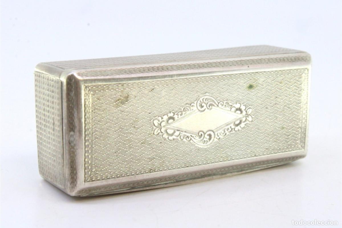 Antig&uuml;edades: Caja de rap&eacute;, en plata - Foto 2