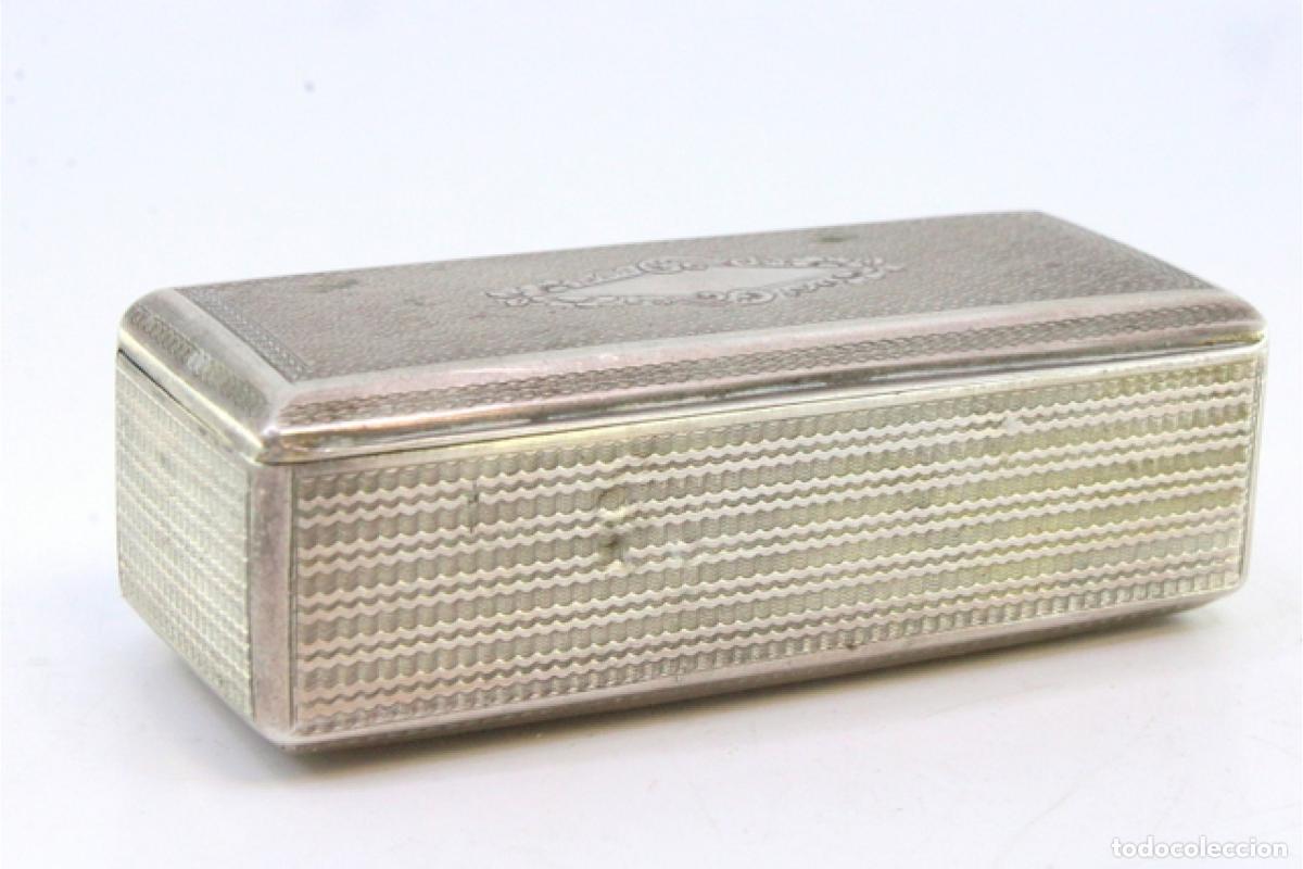 Antig&uuml;edades: Caja de rap&eacute;, en plata - Foto 3