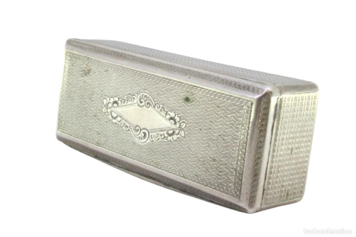 Oggetti Antichi: Caja de rap&eacute;, en plata