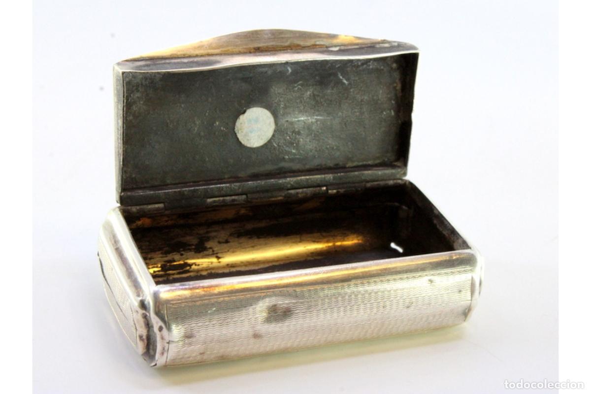 Antig&uuml;edades: Caja de rap&eacute;, en plata - Foto 2
