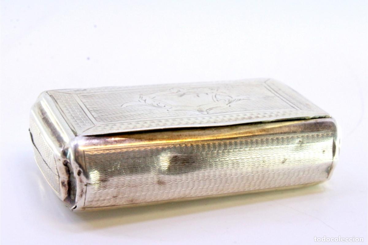 Antig&uuml;edades: Caja de rap&eacute;, en plata - Foto 6