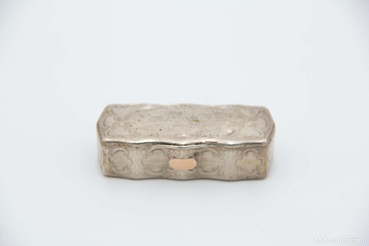 Antig&uuml;edades: Caja de rap&eacute;, en plata - Foto 2