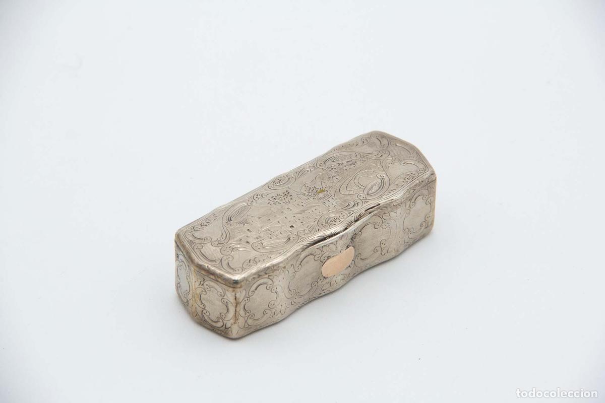 Antig&uuml;edades: Caja de rap&eacute;, en plata - Foto 1