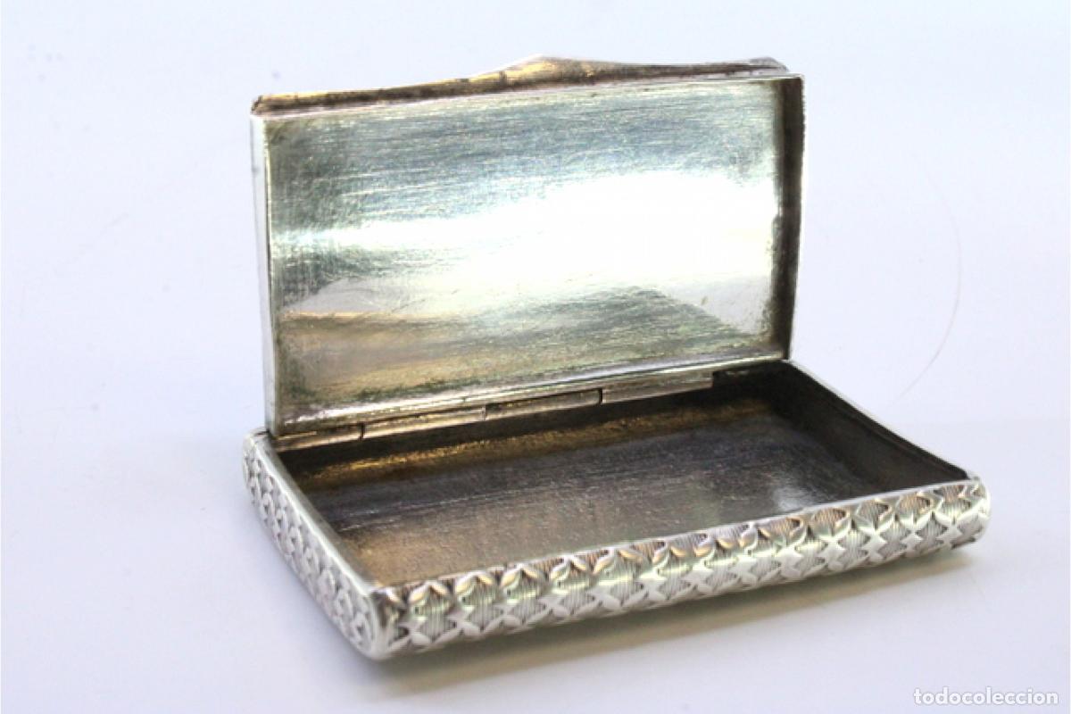 Antig&uuml;edades: Caja de rap&eacute;, en plata - Foto 2