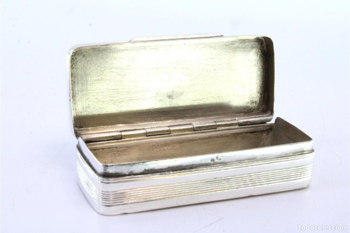 Antig&uuml;edades: Caja de rap&eacute;, en plata - Foto 3