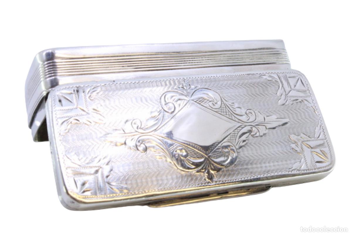 Antig&uuml;edades: Caja de rap&eacute;, en plata - Foto 1