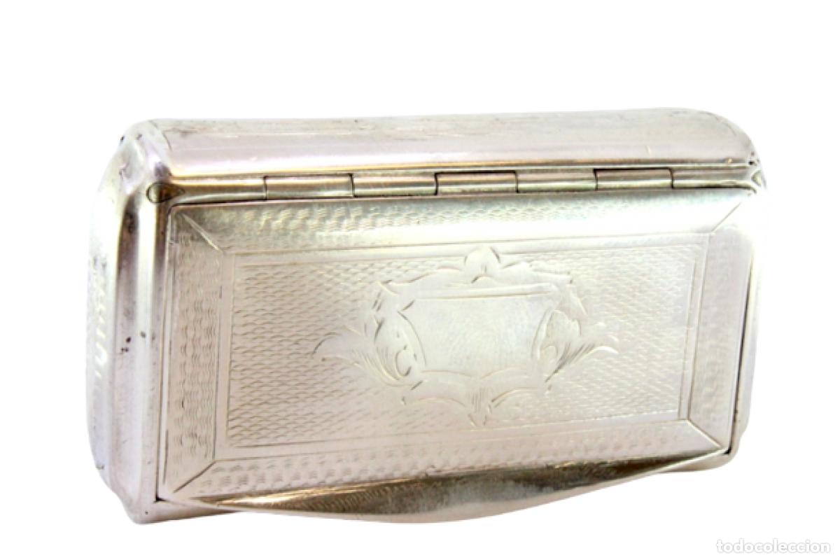 Antig&uuml;edades: Caja de rap&eacute;, en plata - Foto 1