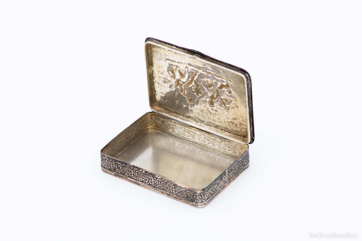 Antig&uuml;edades: Caja de rap&eacute;, en plata - Foto 2