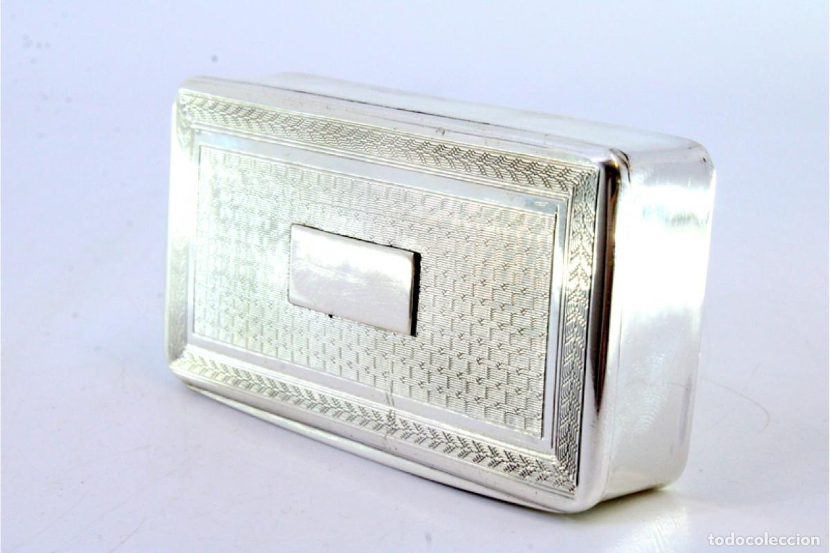 Antig&uuml;edades: Caja de rap&eacute;, en plata - Foto 5