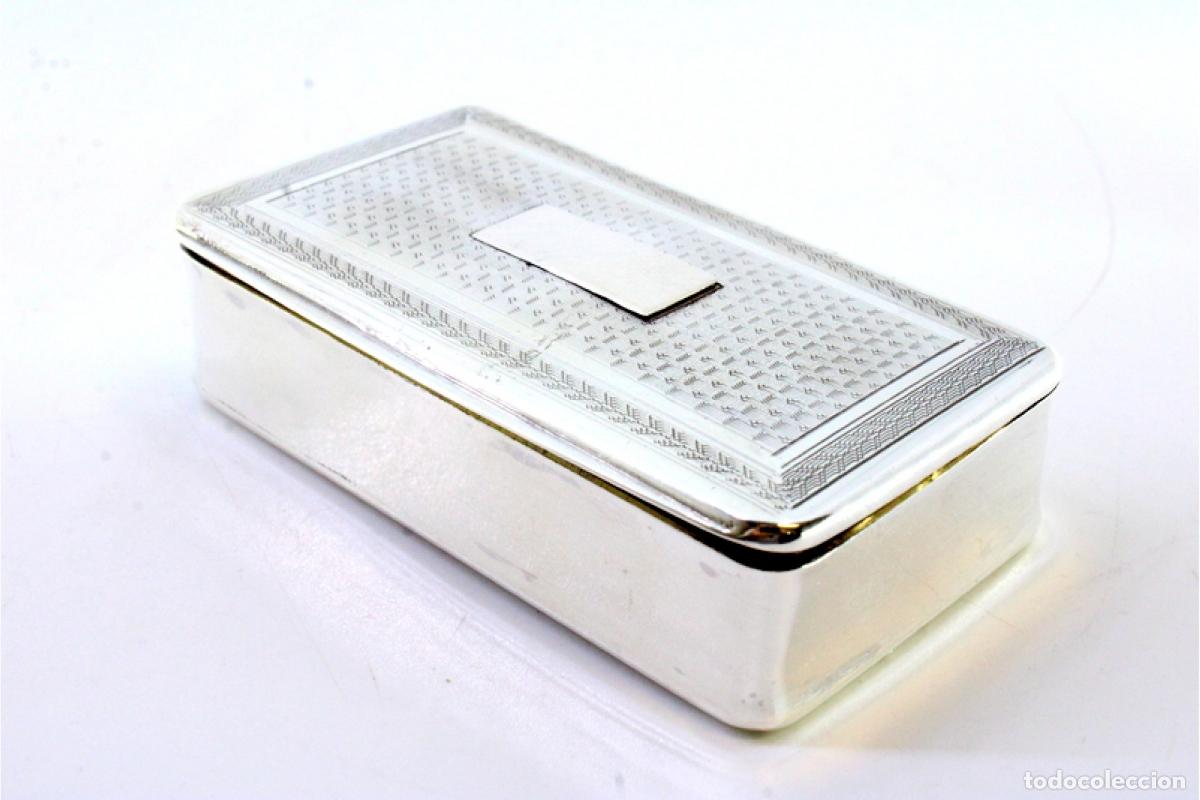 Antig&uuml;edades: Caja de rap&eacute;, en plata - Foto 7
