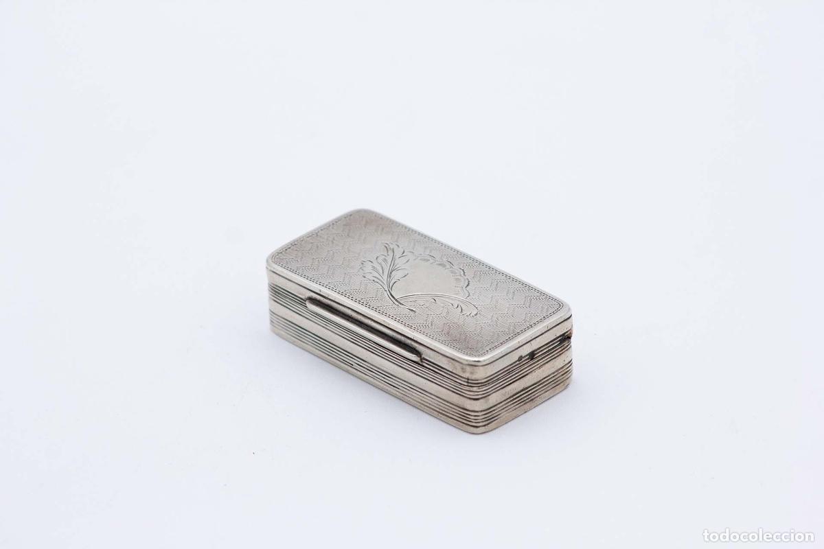 Antig&uuml;edades: Caja de rap&eacute;, en plata - Foto 2
