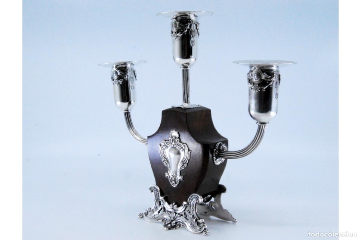 Antig&uuml;edades: Candelabros de plata - Foto 4