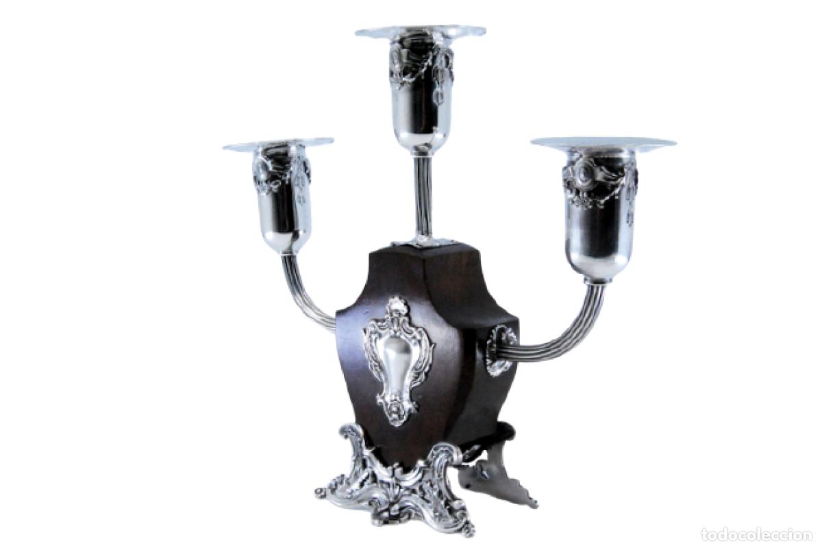 Antig&uuml;edades: Candelabros de plata - Foto 1