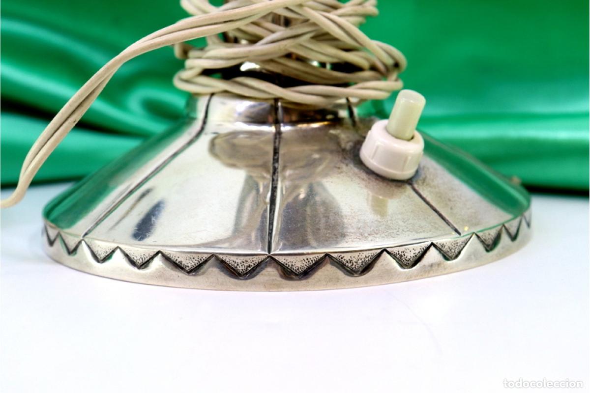 Antig&uuml;edades: L&aacute;mpara de plata - Foto 9