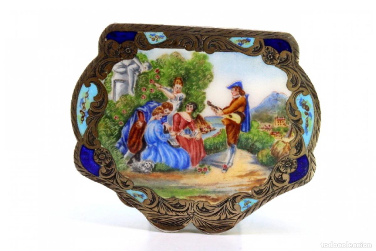 Antig&uuml;edades: Estuche de belleza plateado - Foto 2