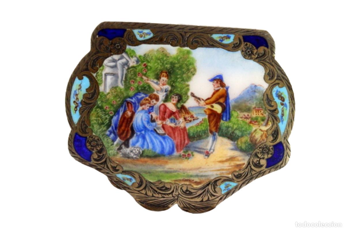 Oggetti Antichi: Estuche de belleza plateado