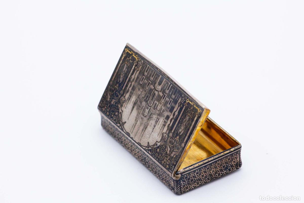 Antig&uuml;edades: Caja de rap&eacute;, en plata - Foto 3
