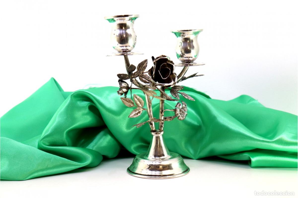 Antig&uuml;edades: Candelabros de plata - Foto 1