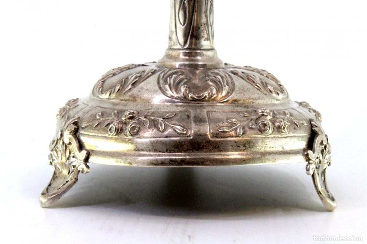 Antig&uuml;edades: L&aacute;mpara de plata - Foto 4