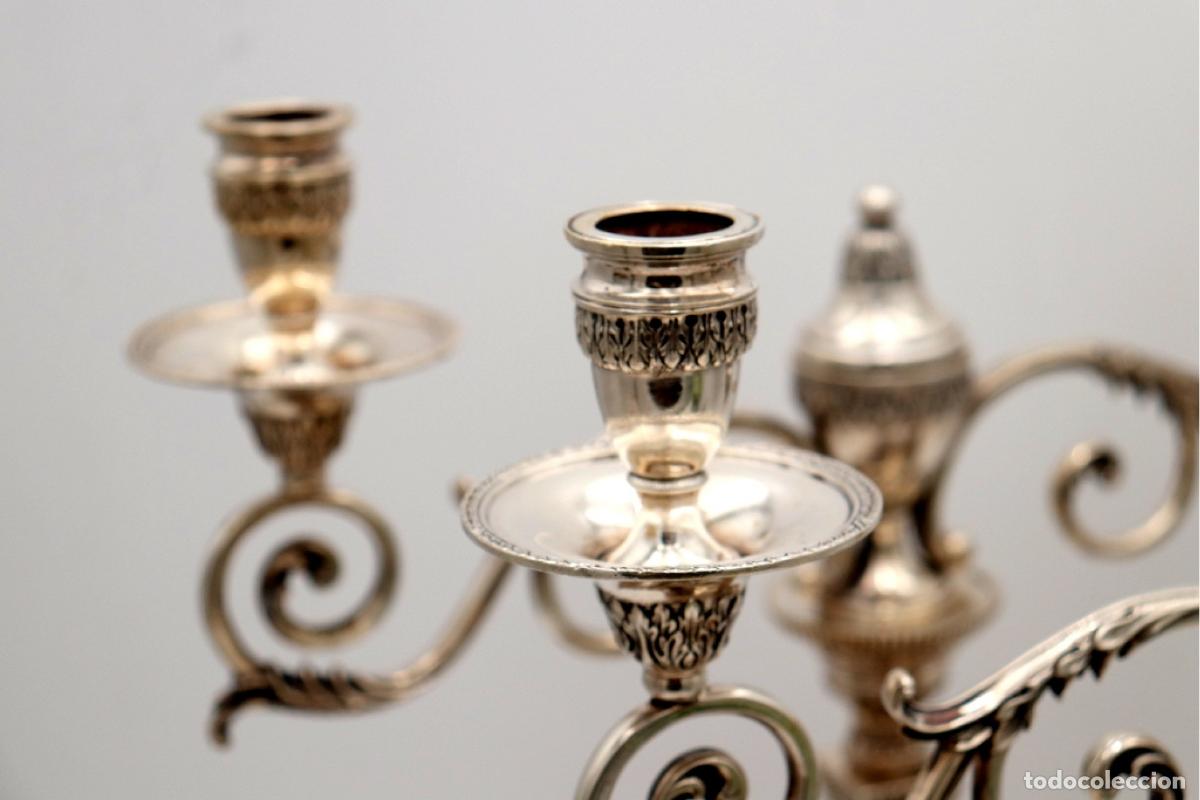 Antig&uuml;edades: Candelabros de plata - Foto 4