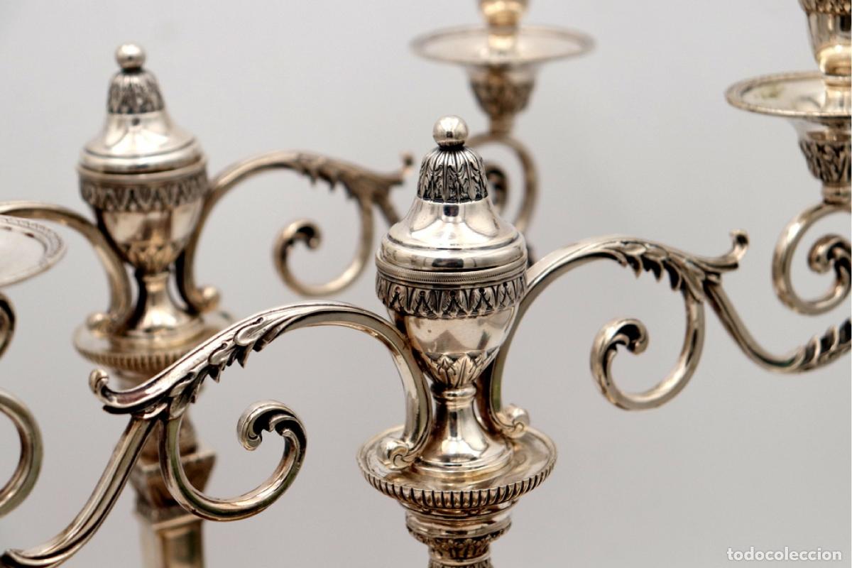 Antig&uuml;edades: Candelabros de plata - Foto 6